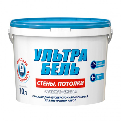 Краска Snezka Ультра Бель белая матовая 10 л