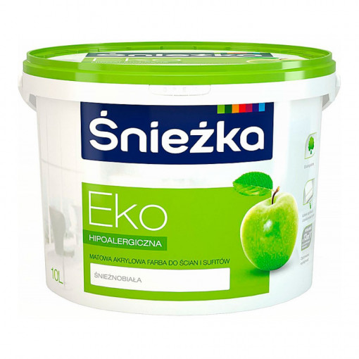 Краска Sniezka Эко белая матовая 10 л