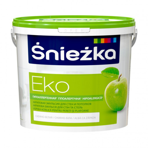 Краска Sniezka Эко белая матовая 3 л
