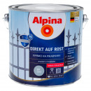 Эмаль Alpina direkt auf rost прямо на ржавчину черная 0,75 л