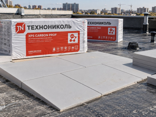 Пенополистирол XPS ТЕХНОНИКОЛЬ Carbon Prof Slope 4,2 % элемент K 1200х600х35/60 мм