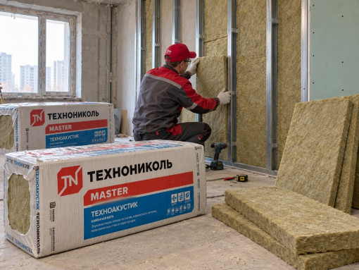 Утеплитель ТехноНИКОЛЬ ТехноАКУСТИК 1200х600х50 мм (0,288 м3)