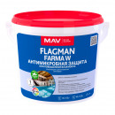 Краска MAV Flagman Farma W антимикробная защита белая полуглянцевая 11 л