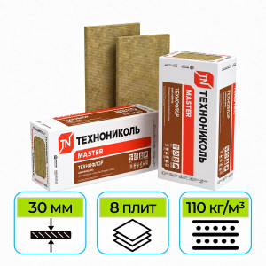 Утеплитель ТехноНИКОЛЬ Технофлор Стандарт 1200х600х30 мм