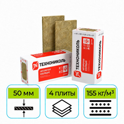Утеплитель ТехноНИКОЛЬ Технофлор Проф 1200х600х50 мм