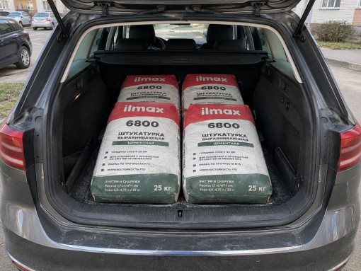 Штукатурка цементная выравнивающая ilmax 6800 25 кг