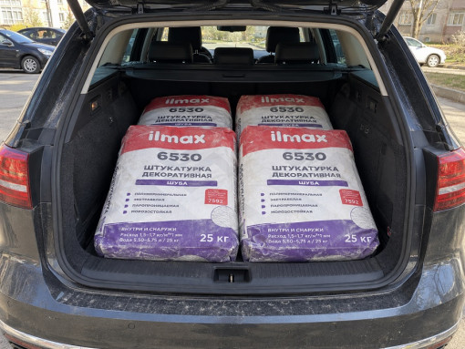 Декоративная штукатурка ilmax 6530 Шуба белая 1,0 мм 25 кг