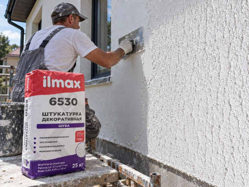 Декоративная штукатурка ilmax 6530 Шуба белая 1,0 мм 25 кг