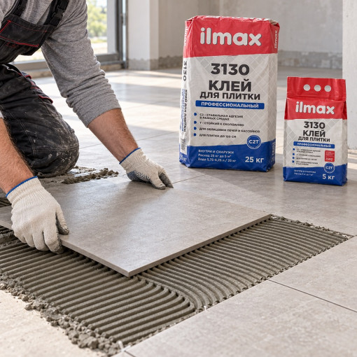Клей для плитки профессиональный ilmax 3130 25 кг