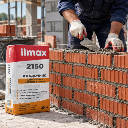 Кладочник для кирпича, камня и блоков ilmax 2150 25 кг
