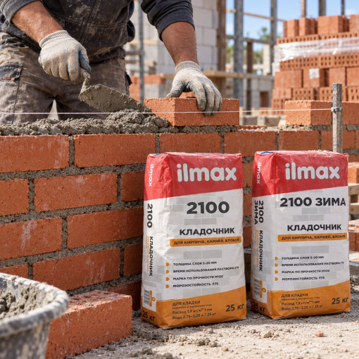Кладочник для кирпича, камня и блоков ilmax 2100 зима 25 кг