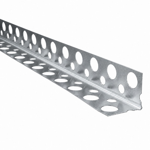 Уголок перфорированный алюминиевый 3000х19 мм