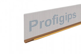 Профиль оконный примыкающий ПВХ Profigips с сеткой коричневый 6 мм 3 м