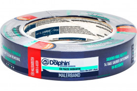 Лента малярная Blue Dolphin 25 мм х 50 м синяя