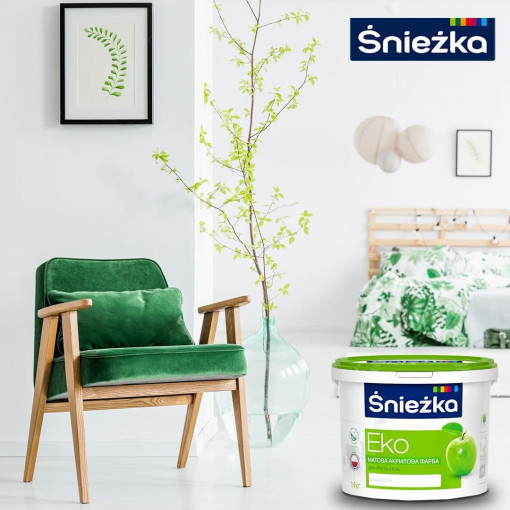 Краска Sniezka Эко белая матовая 10 л