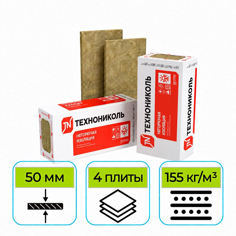 Утеплитель ТехноНИКОЛЬ Технофлор Проф 1200х600х50 мм