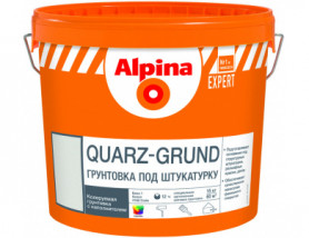 Грунтовка Alpina EXPERT Quarz-Grund База 1 белая 15 кг