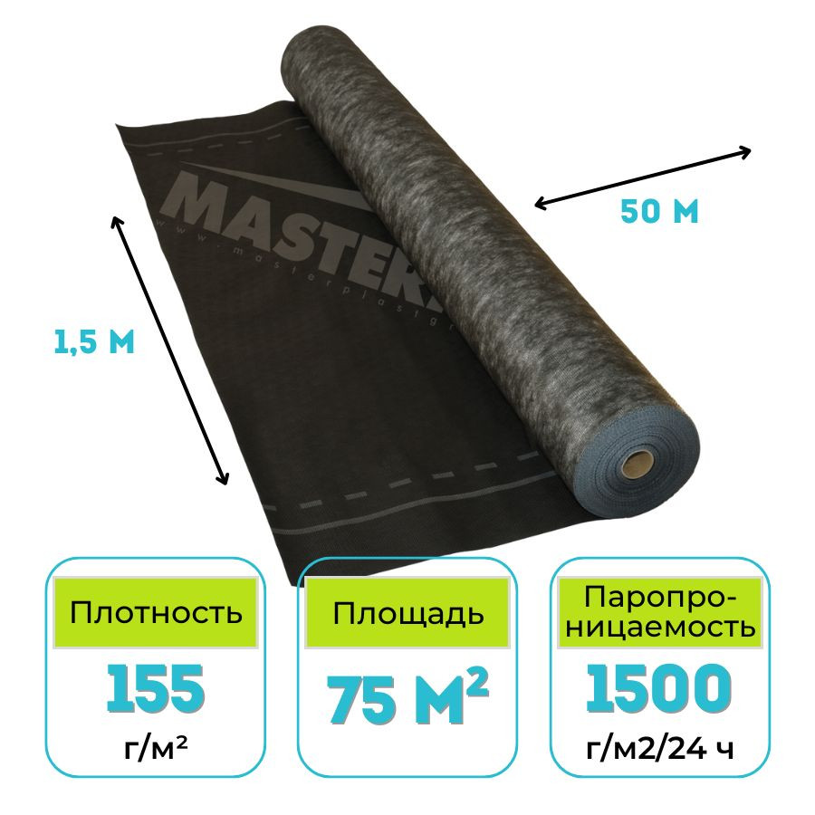 Мембрана супердиффузионная Mastermax 3 TOP 75 м2