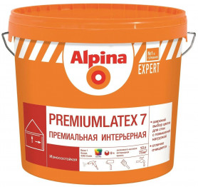 Краска Alpina EXPERT Premiumlatex 7 База 3 прозрачная 9,4 л
