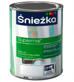 Эмаль Sniezka Supermal масляно-фталевая черная глянцевая 2,5 л
