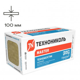 Утеплитель ТехноНИКОЛЬ ТехноАКУСТИК 1200х600х100 мм (0,432 м3)