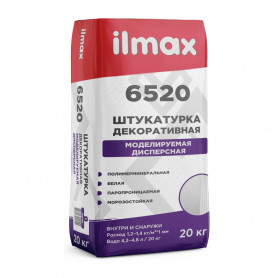 Штукатурка ilmax 6520 "Моделируемая" белая 25 кг