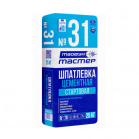 Шпатлевка цементная Тайфун Мастер №31 серая 25 кг