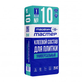 Клей для плитки универсальный Тайфун Мастер №10 25 кг