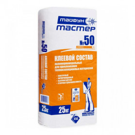 Клей для теплоизоляции Тайфун Мастер №50 25 кг