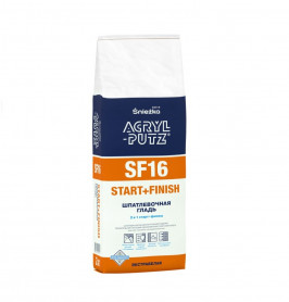 Шпатлевка гипсовая Sniezka Acryl Putz SF16 (старт + финиш) 2 кг