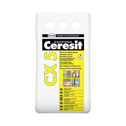 Быстротвердеющая монтажная смесь для анкеровки Ceresit CX 5 5 кг