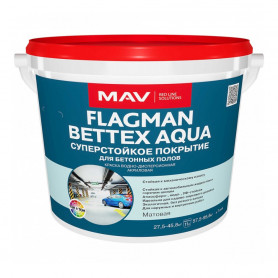 Краска MAV Flagman Bettex Aqua желтая матовая 1 л