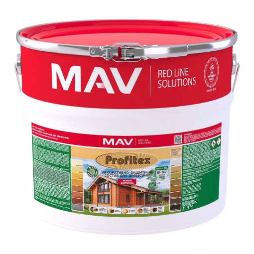 Защитно-декоративный состав MAV Profitex (Профитекс) груша 10 л