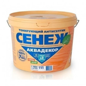 Антисептик тонирующий Сенеж Аквадекор тик 9 кг