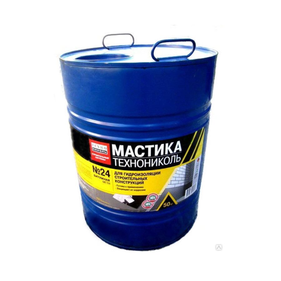 Мастика гидроизоляционная ТехноНИКОЛЬ №24 МГТН 50 кг