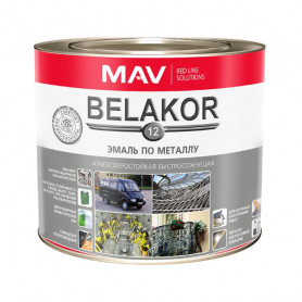 Эмаль MAV BELAKOR 12 по металлу быстросохнущая шоколад 2,4 л
