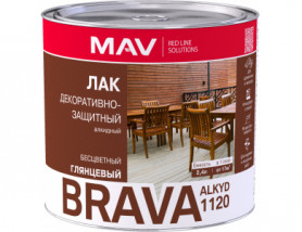 Лак MAV Brava Alkyd 1120 прозрачный глянцевый 1 л