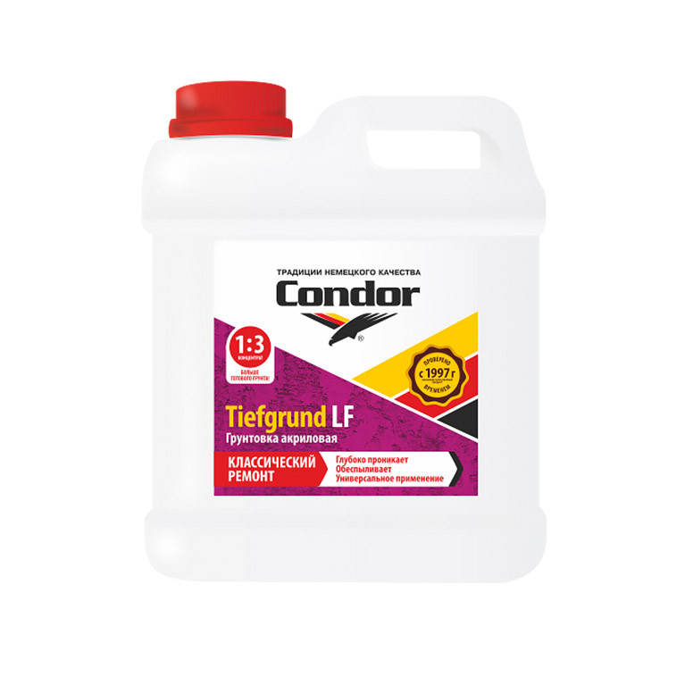 Грунтовка акриловая Condor Tiefgrund LF (1:3) 2 кг
