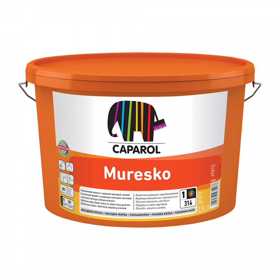 Краска Caparol Muresko База 1 белая 2,5 л