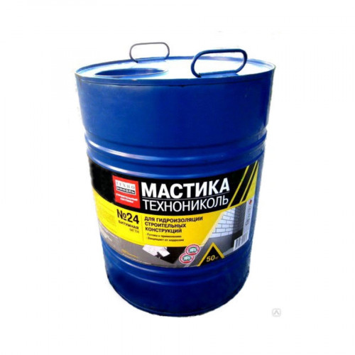 Мастика гидроизоляционная ТехноНИКОЛЬ №24 МГТН 50 кг