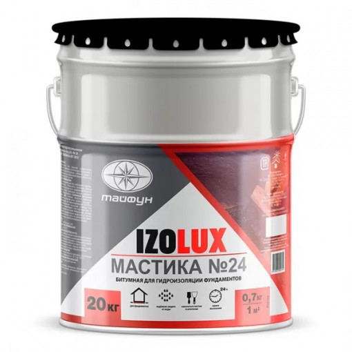 Мастика гидроизоляционная битумная Izolux №24 20 кг