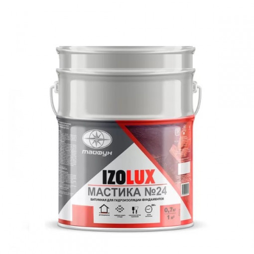 Мастика гидроизоляционная битумная Izolux №24 50 кг