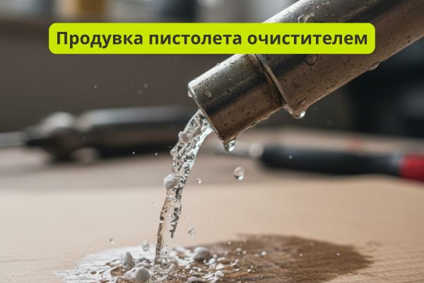 Продувка монтажного пистолета фото