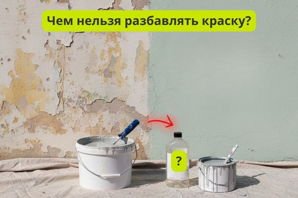 Чем нельзя разбавлять краску?