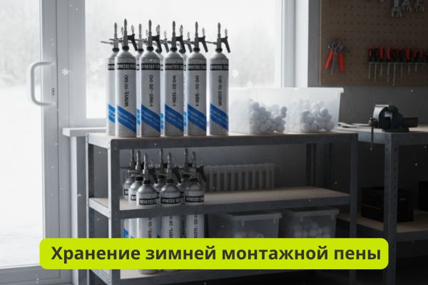 Хранение монтажной пены зимой фото