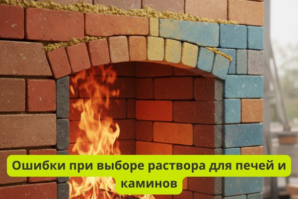 Ошибки при выборе раствора для печей фото