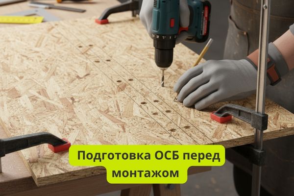 Подготовка ОСБ плиты перед резкой