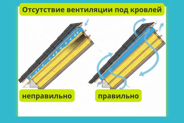 Вентиляция в подкровельном пространстве