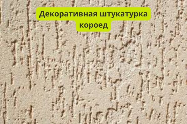 Декоративная штукатурка короед фото