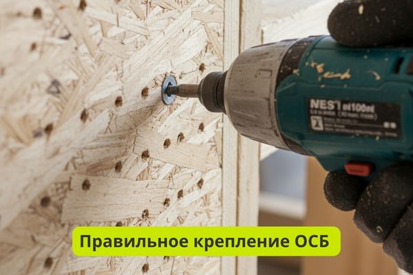Правильное крепление ОСБ фото
